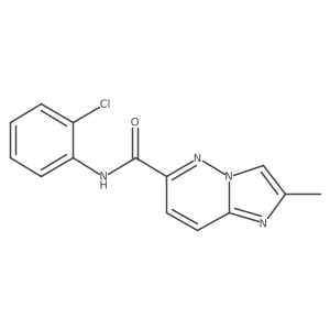 N-(2-chlorophenyl)-2-methylimidazo[1,2-b]pyridazine-6-carboxamide结构式