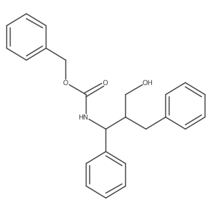 benzyl N-(2-benzyl-3-hydroxy-1-phenylpropyl)carbamate Structure