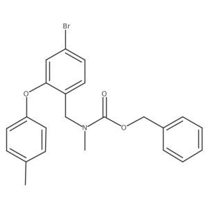benzyl N-{[4-bromo-2-(4-methylphenoxy)phenyl]methyl}-N-methylcarbamate结构式