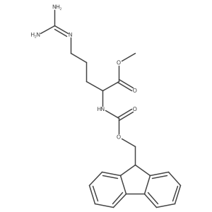 (S)-Methyl 2-((((9H-fluoren-9-yl)methoxy)carbonyl)amino)-5-guanidinopentanoate Structure