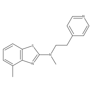 N,4-dimethyl-N-[2-(pyridin-4-yl)ethyl]-1,3-benzothiazol-2-amine Structure