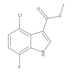 Methyl 4-chloro-7-fluoro-1H-indole-3-carboxylate Structure