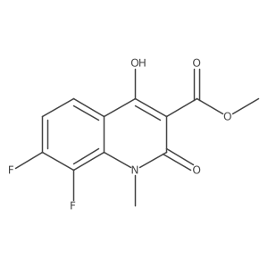 Methyl 7,8-difluoro-4-hydroxy-1-methyl-2-oxo-1,2-dihydroquinoline-3-carboxylate Structure