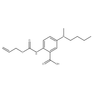 5-[Butyl(methyl)amino]-2-{[(prop-2-en-1-yloxy)carbonyl]amino}benzoic acid结构式
