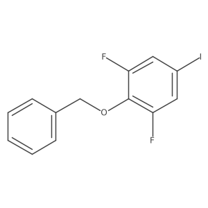 2-(Benzyloxy)-1,3-difluoro-5-iodobenzene结构式
