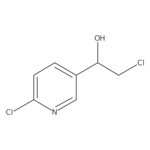 2-Chloro-1-(6-chloropyridin-3-yl)ethan-1-ol结构式