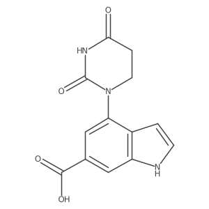 4-(2,4-dioxo-1,3-diazinan-1-yl)-1H-indole-6-carboxylic acid Structure