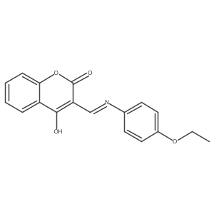 (3E)-3-[(4-ethoxyanilino)methylidene]chromene-2,4-dione结构式