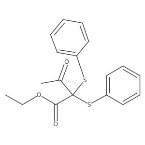 Ethyl 3-oxo-2,2-bis(phenylthio)butanoate Structure