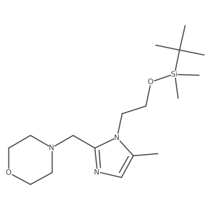 4-[[1-[2-[[(1,1-Dimethylethyl)dimethylsilyl]oxy]ethyl]-5-methyl-1h-imidazol-2-yl]methyl]morpholine结构式