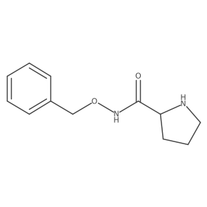 (2R)-N-(Phenylmethoxy)-2-pyrrolidinecarboxamide结构式