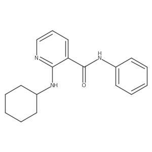 2-(Cyclohexylamino)-N-phenyl-3-pyridinecarboxamide结构式