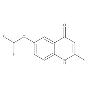 6-(Difluoromethoxy)-2-methylquinolin-4-ol结构式