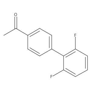 1-[4-(2,6-Difluorophenyl)phenyl]ethan-1-one结构式