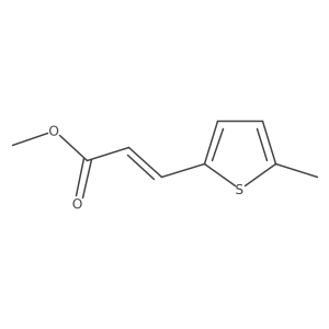 3-(5-Methyl-thiophen-2-yl)-acrylic acid methyl ester结构式