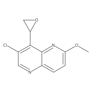 7-Chloro-2-methoxy-8-oxiranyl-[1,5]-naphthyridine结构式
