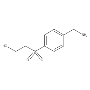 2-[4-(Aminomethyl)benzenesulfonyl]ethan-1-ol结构式