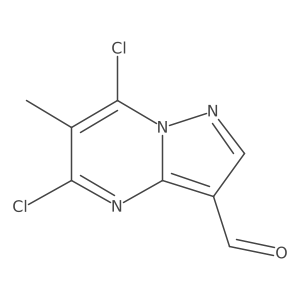 5,7-Dichloro-6-methylpyrazolo[1,5-a]pyrimidine-3-carbaldehyde Structure