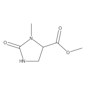 Methyl 3-methyl-2-oxo-4-imidazolidinecarboxylate Structure