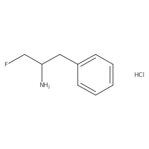 1-Fluoro-3-phenyl-2-propylamine Hydrochloride结构式