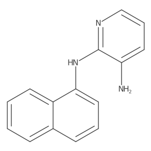 2-N-(naphthalen-1-yl)pyridine-2,3-diamine结构式