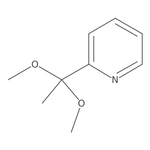 2-(1,1-Dimethoxyethyl)-pyridine结构式
