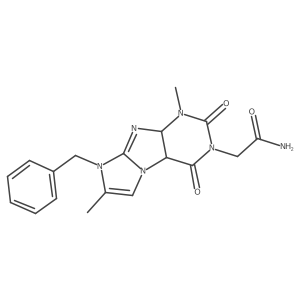 2-(6-Benzyl-4,7-dimethyl-1,3-dioxo-4a,9a-dihydropurino[7,8-a]imidazol-2-yl)acetamide结构式