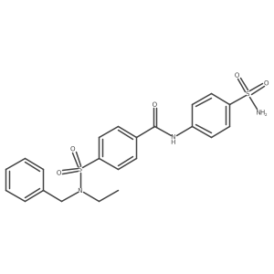 4-(N-benzyl-N-ethylsulfamoyl)-N-(4-sulfamoylphenyl)benzamide结构式