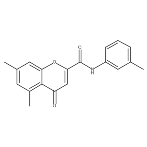 5,7-dimethyl-N-(3-methylphenyl)-4-oxo-4H-chromene-2-carboxamide Structure