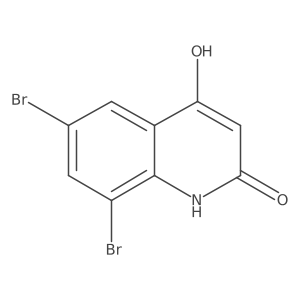 6,8-Dibrom-4-hydroxy-carbostyril Structure