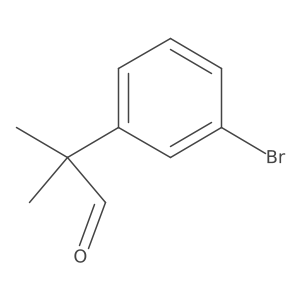 2-(3-Bromophenyl)-2-methylpropanal结构式