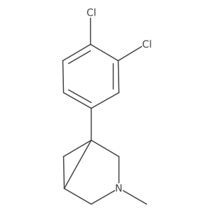 (1R,5S)-1-(3,4-Dichlorophenyl)-3-methyl-3-azabicyclo[3.1.0]hexane Structure