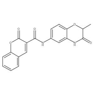 N-(2-methyl-3-oxo-3,4-dihydro-2H-1,4-benzoxazin-6-yl)-2-oxo-2H-chromene-3-carboxamide Structure