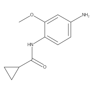N-(4-Amino-2-methoxyphenyl)cyclopropanecarboxamide结构式
