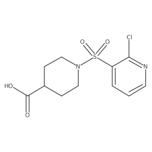 1-[(2-Chloropyridin-3-yl)sulfonyl]piperidine-4-carboxylic acid Structure