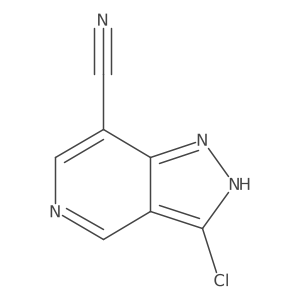 3-Chloro-1H-pyrazolo[4,3-c]pyridine-7-carbonitrile Structure