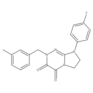 8-(4-fluorophenyl)-2-(3-methylbenzyl)-7,8-dihydroimidazo[2,1-c][1,2,4]triazine-3,4(2H,6H)-dione Structure