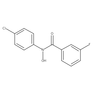 Benzamide, N-(4-chlorophenyl)-3-fluoro-N-hydroxy Structure
