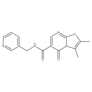 2,3-dimethyl-5-oxo-N-(pyridin-3-ylmethyl)-5H-[1,3]thiazolo[3,2-a]pyrimidine-6-carboxamide Structure