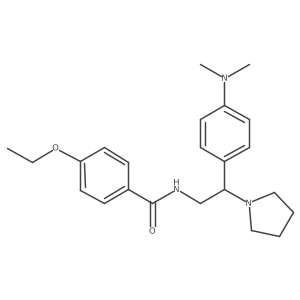 N-{2-[4-(dimethylamino)phenyl]-2-(pyrrolidin-1-yl)ethyl}-4-ethoxybenzamide结构式