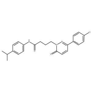 4-(3-(4-chlorophenyl)-6-oxopyridazin-1(6H)-yl)-N-(4-isopropylphenyl)butanamide Structure