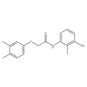 N-(3-Amino-2-methylphenyl)-2-(3,4-dimethylphenoxy)acetamide结构式