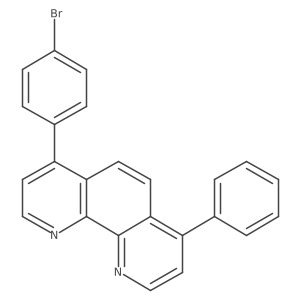 4-(4-Bromophenyl)-7-phenyl-1,10-phenanthroline结构式