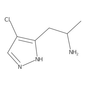 4-Chloro-I+/--methyl-1H-pyrazole-3-ethanamine结构式