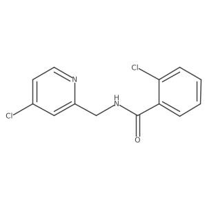 2-Chloro-N-[(4-chloro-2-pyridinyl)methyl]benzamide Structure