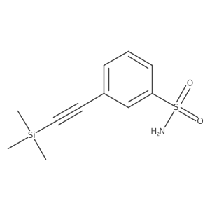 3-[(Trimethylsilyl)ethynyl]benzenesulfonamide Structure