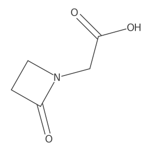 alpha-(2-Oxo-1-azetidinyl)acetic acid结构式