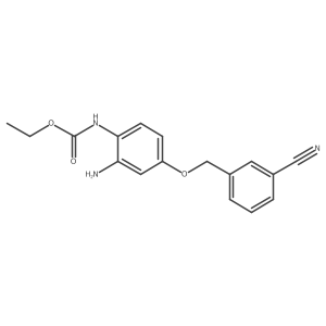 ethyl N-[2-amino-4-[(3-cyanophenyl)methoxy]phenyl]carbamate结构式