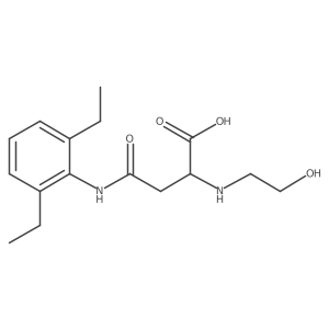 4-((2,6-Diethylphenyl)amino)-2-((2-hydroxyethyl)amino)-4-oxobutanoic acid Structure