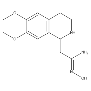 1,2,3,4-Tetrahydro-N-hydroxy-6,7-dimethoxy-1-isoquinolineethanimidamide Structure